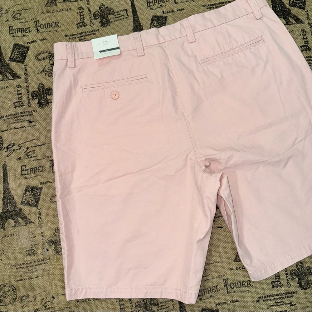 Old Navy NWT! Men's Slim Etroit Pink Core Slim Blush Hue Short Size 36 - Picture 9 of 13